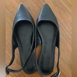 Nordstrom Rack Women's Black Slingback Flats